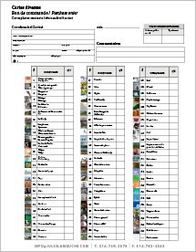 Catalogue cartes diverses